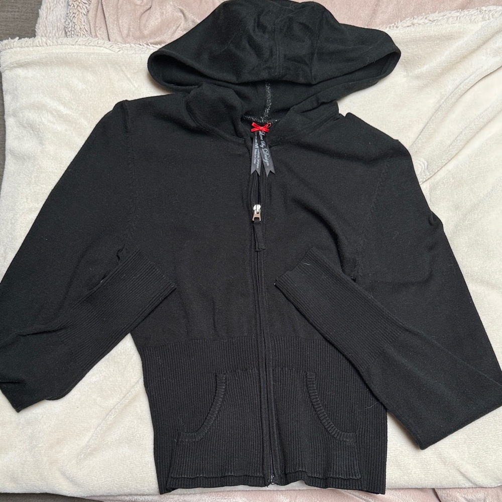 Love By Design Black Hooded Sweater